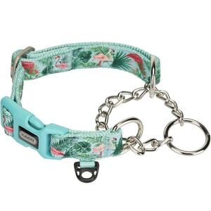 NWT Amazon Yudote Dog Collar Martingale Flamingo Print Sz S
